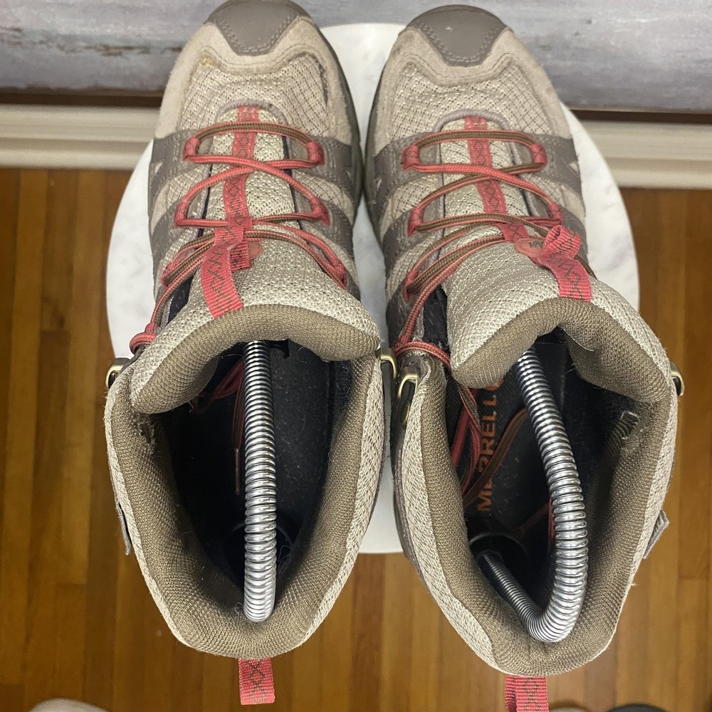 Merrell Falcon Hiking Boots Womens Size 7 Brown Suede Select Dry Ankle Lace Up - Picture 7 of 11